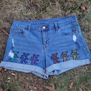 Grateful dead cut-off shorts